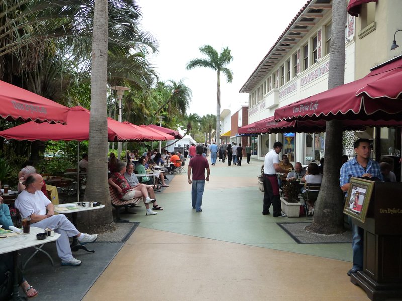 Lincoln Road Mall is the place to be seen.