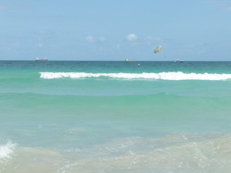 The Waters of South Beach are clean and clear. 