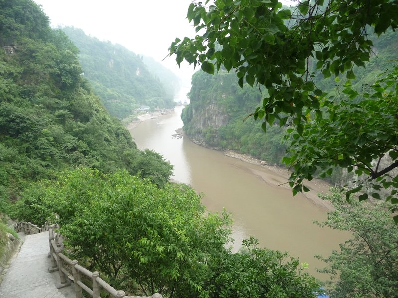 View along a tributary to the Yangtze River