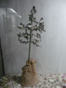 Ancient money tree in the museum of the White Emperor City, dating to the Bai people.