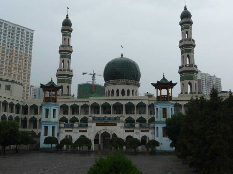 Courtyard of the Great Mosque in Xining, Qinghai