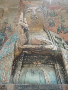 Close-up of the Dafangbian Buddha