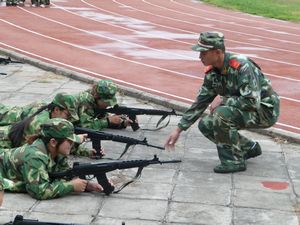 The PLA Officers are very patient.