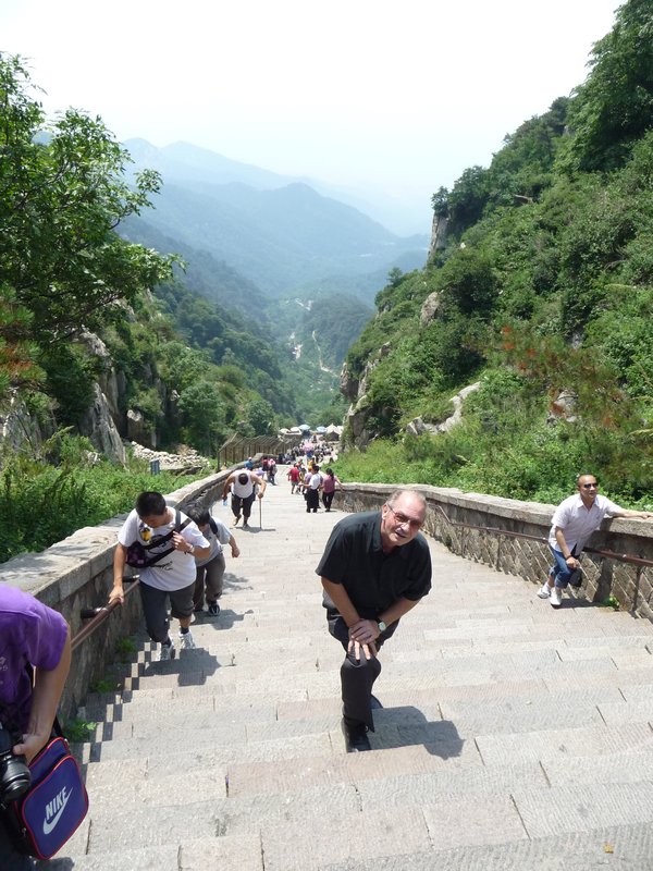 6,293 stone steps lead to the top of Tai Shan.