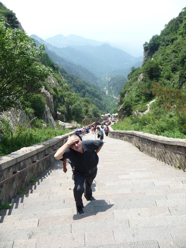 It is an exhaustive 8 hour journey to the top, traversing 6,293 steps.