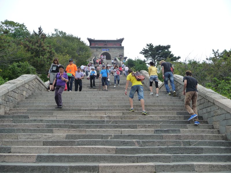 The stairs up Tai Mountain just never seem to stop.
