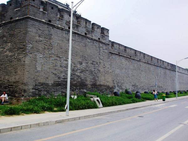 Impressive walls surround the town of Wanping.