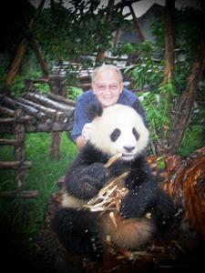 At the Panda Breeding Center in Chengdu