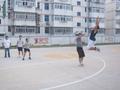 on the basketball- court
