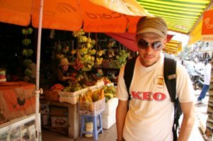 Andy at the market in Siem Reap