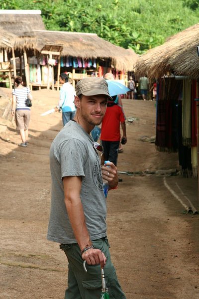 Andy at the Hilltribe village