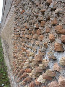 Close up of the wall