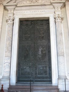 Bronze doors
