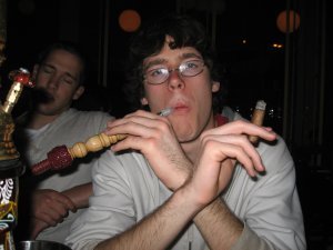Hookah and cigar at the same time!