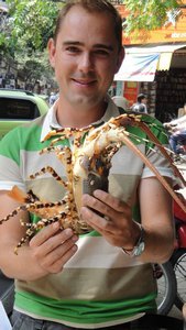 Hanoi, lobster for sale
