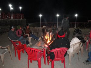 Auli - bonfire