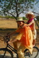 With Mungal Maniji on the bike