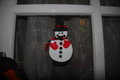 the snowman I made from the bits Yashoda gave me