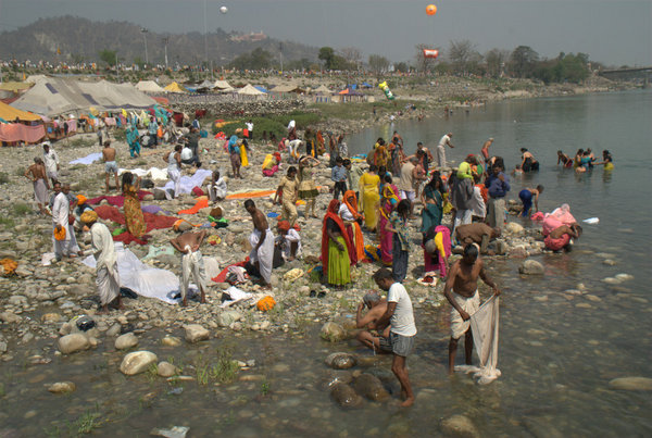Morning Bath in Ganga