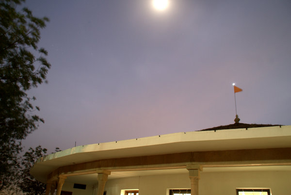 Hari Puriji's Solar Light Atop Bhakti Sagar