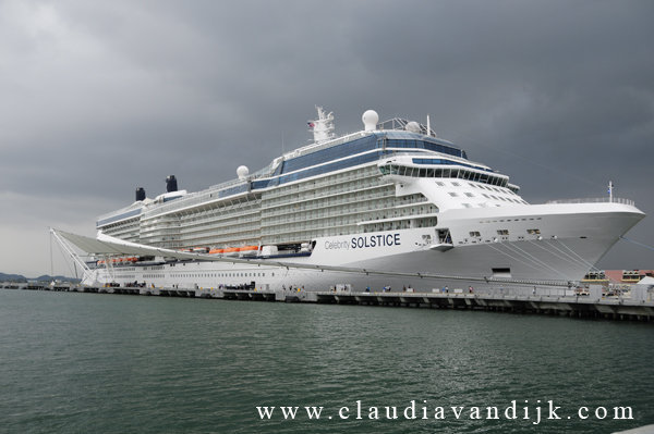 Cruiseship in harbor San Juan