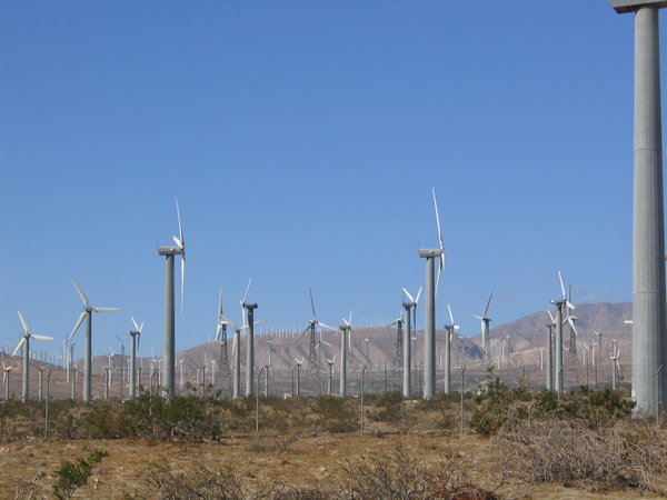 Palm springs wind turbines