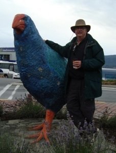 Terry wanted me to pose with this big bird