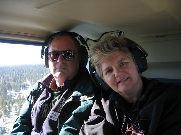During the helicopter ride