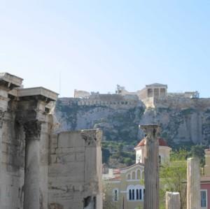 climbing the Acropolis
