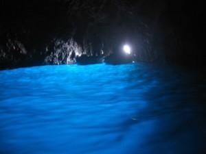 Capri, rowboat into the blue grotto