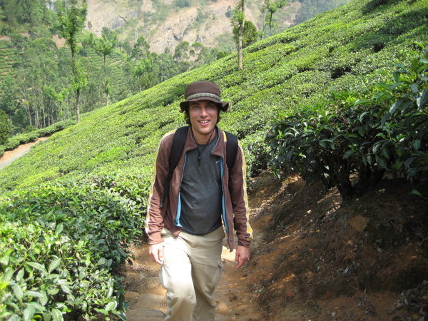 Hiking through the tea plantations in Munnar