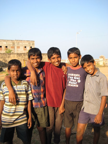 Soccer kids in Pondicherry