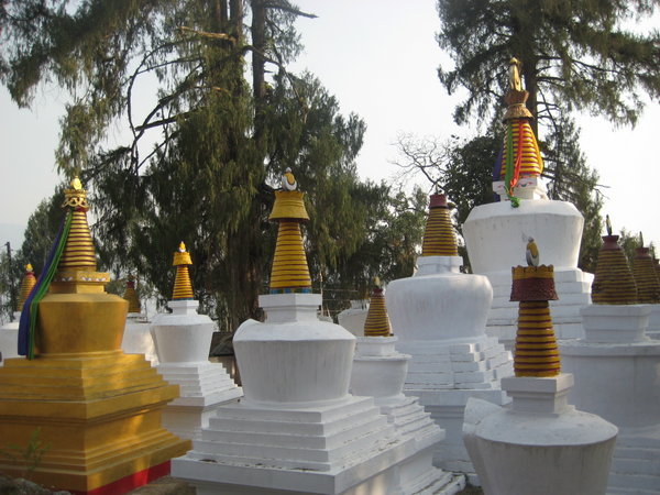 Stupas in Tashiding