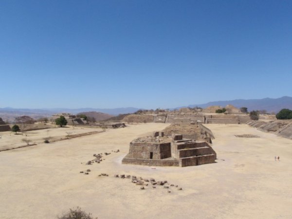 the main square of Monte Alban