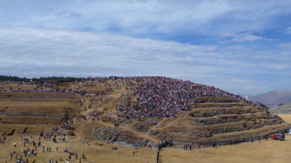 at the fortress for the Inti Raymi