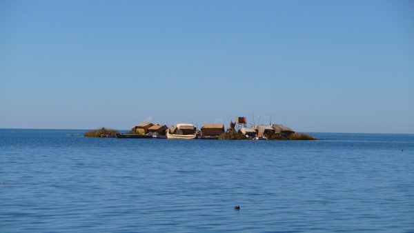 floating island on the Titicaca