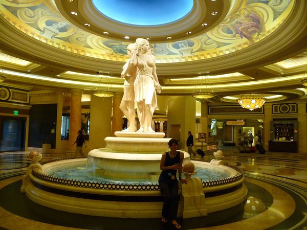 the entrance of the Bellagio