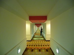 the psychedelic corridor to our room