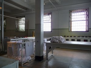 the prison laundry