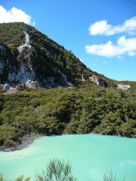 blue lake on rainbow mont