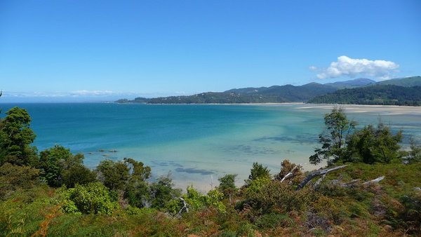 view of the bay in abel Tasman