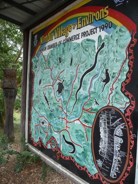 Jessie shows you Nimbin on the map