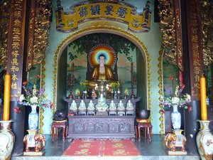 inside of a pagoda