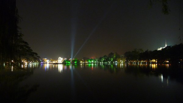 Hanoi lake by night