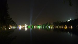 Hanoi lake by night