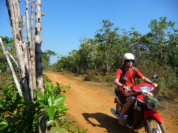 on the path in the Bolaven plateau