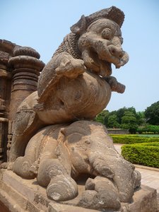 Entrance sculpture in Konark Entrance sculpture in Konark