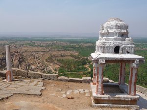 From the top of the hill around hampi