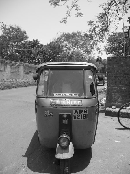 Rickshaw taking a rest