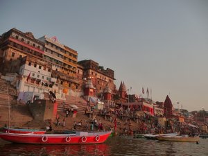 the ghats from the river